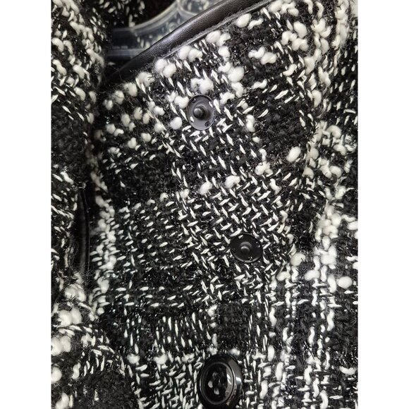 IZ BYER Women's Double Breasted White/ Black Pea Coat Size XL - Picture 6 of 10